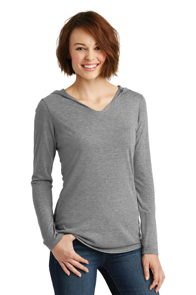 District® Women's Perfect Tri® Long Sleeve Hoodie. DM139L - additional view 2