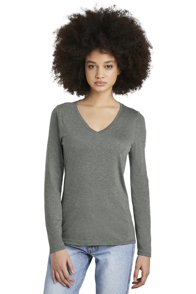 District® Women's Perfect Tri® Long Sleeve V-Neck Tee DT135 - additional view 9
