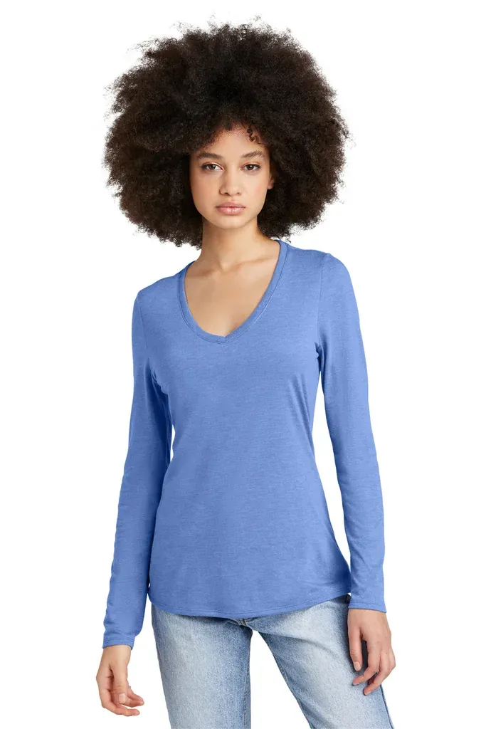 District® Women's Perfect Tri® Long Sleeve V-Neck Tee DT135 - additional view 8