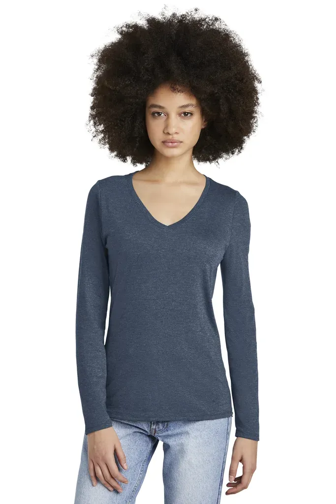 District® Women's Perfect Tri® Long Sleeve V-Neck Tee DT135 - additional view 7