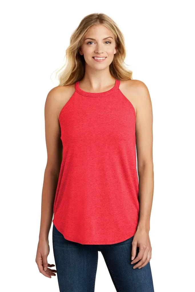 District  ® Women's Perfect Tri ® Rocker Tank. DT137L - additional view 1