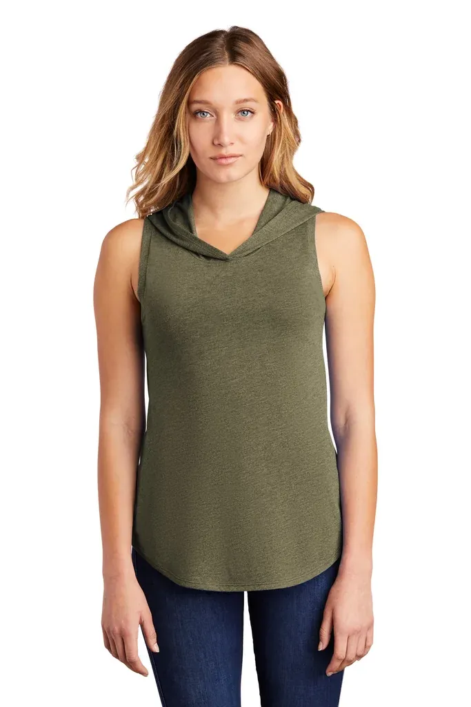 District ® Women's Perfect Tri ® Sleeveless Hoodie DT1375 - additional view 3