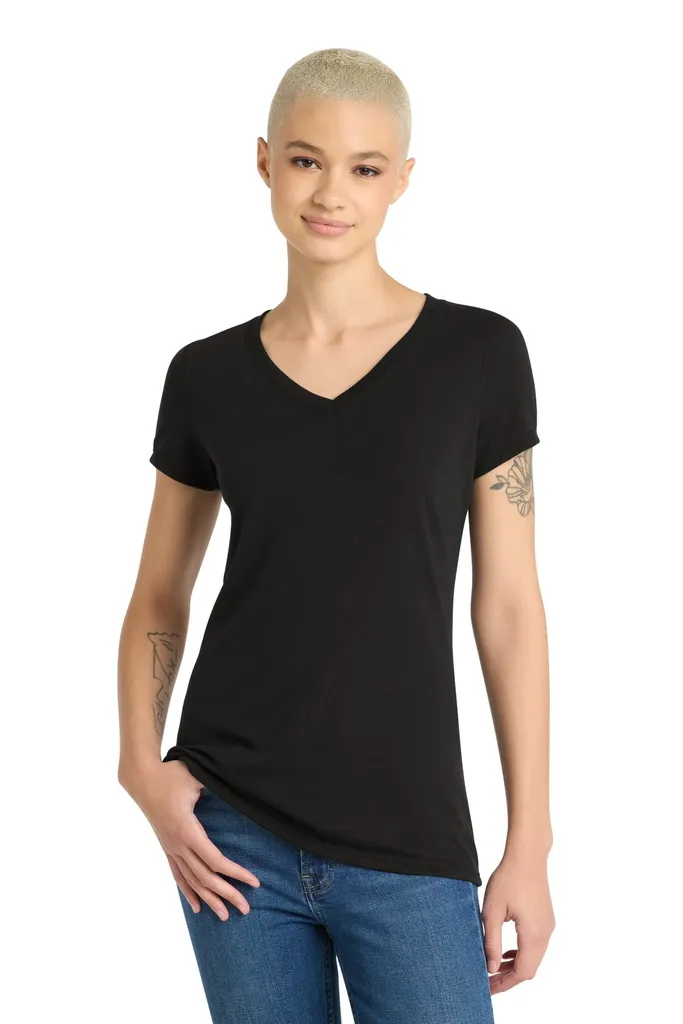 District® Women's Perfect Tri® V-Neck Tee. DM1350L - additional view 5