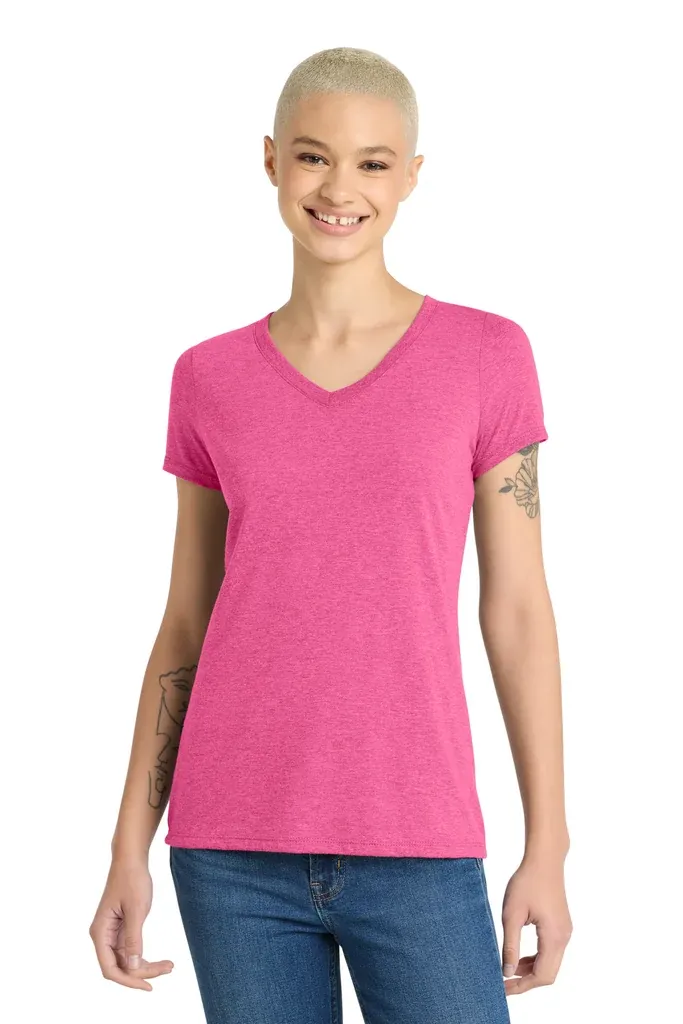 District® Women's Perfect Tri® V-Neck Tee. DM1350L - additional view 8