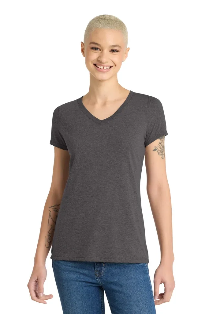 District® Women's Perfect Tri® V-Neck Tee. DM1350L - additional view 9