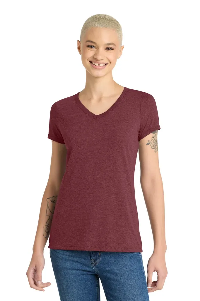 District® Women's Perfect Tri® V-Neck Tee. DM1350L - additional view 4