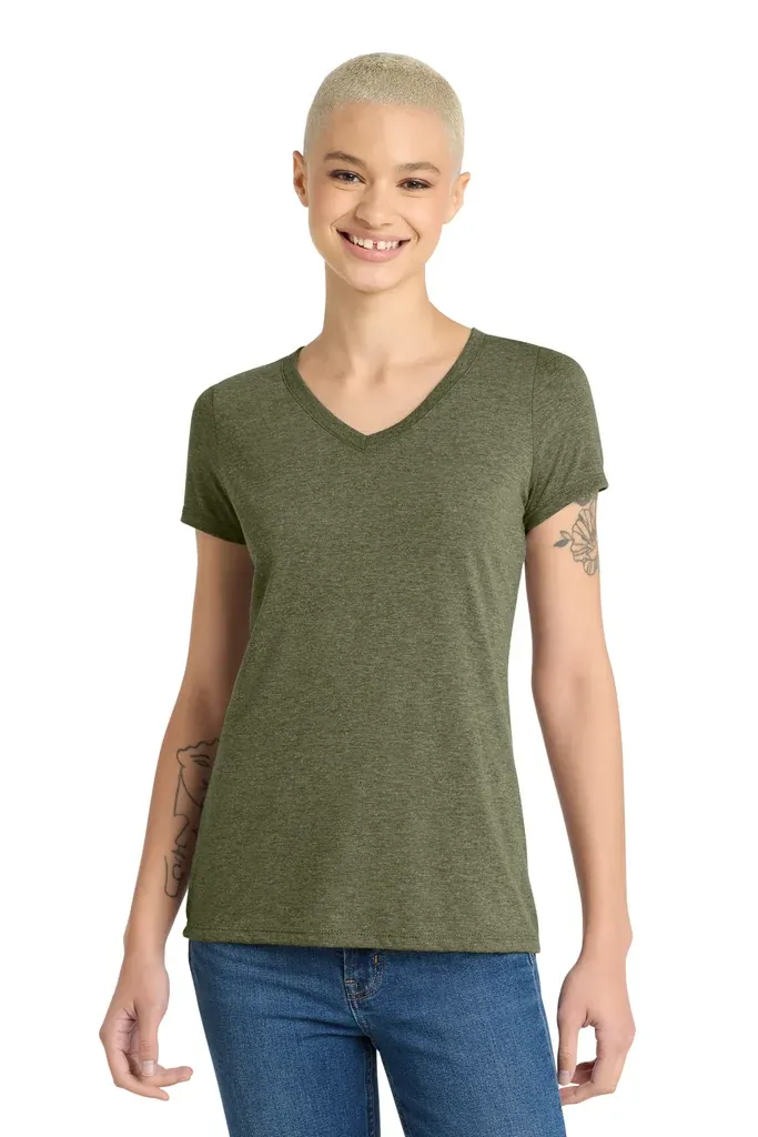 District® Women's Perfect Tri® V-Neck Tee. DM1350L - additional view 6