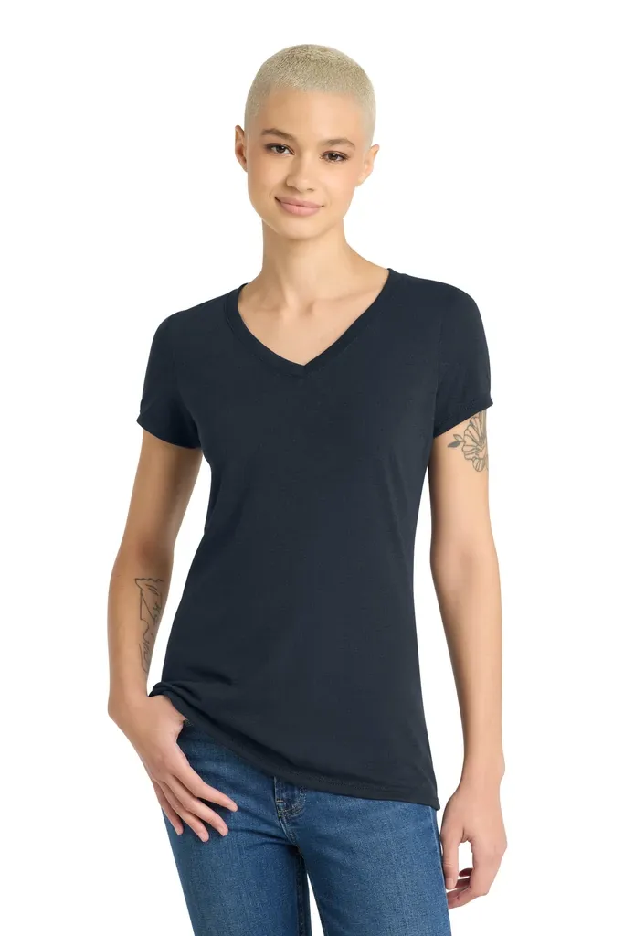 District® Women's Perfect Tri® V-Neck Tee. DM1350L - additional view 7