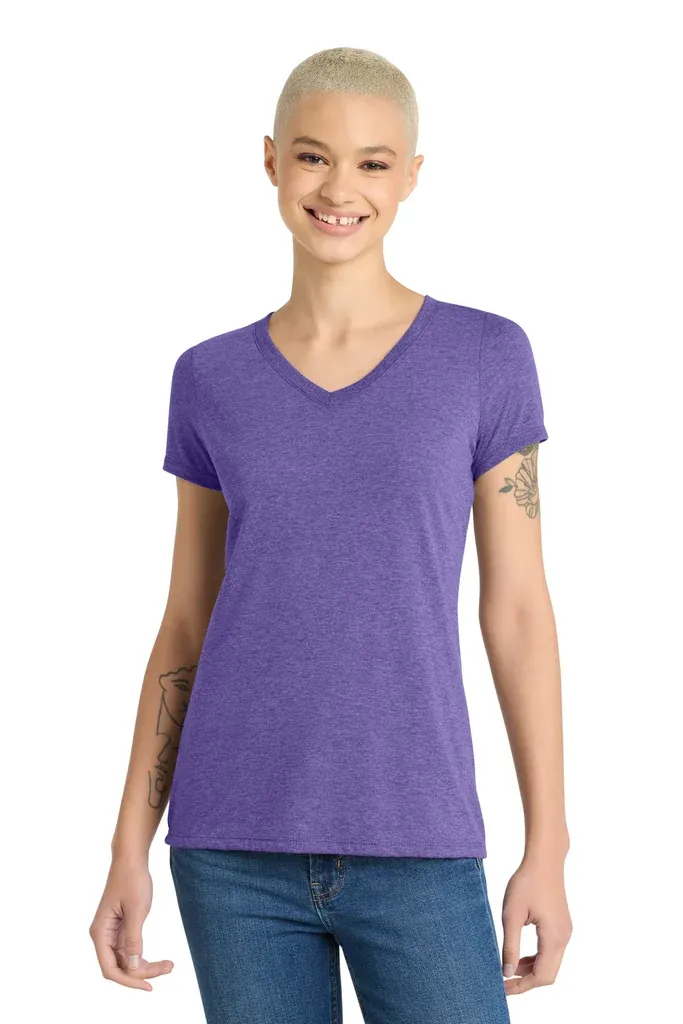 District® Women's Perfect Tri® V-Neck Tee. DM1350L - additional view 2