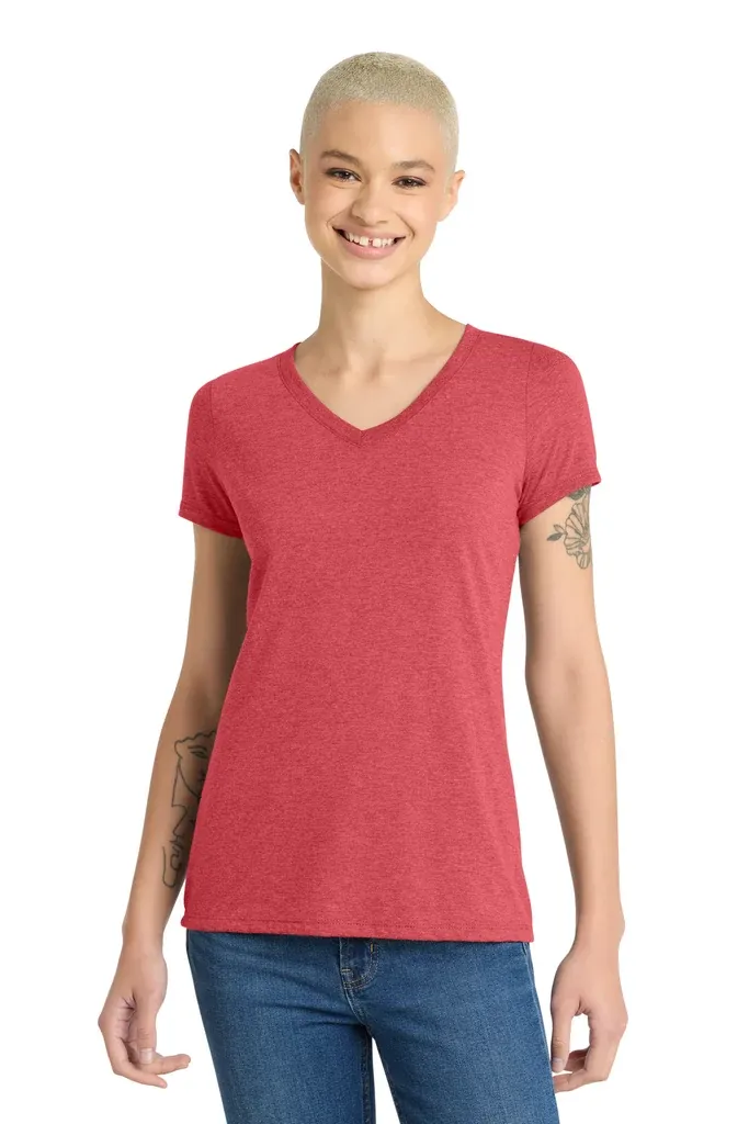 District® Women's Perfect Tri® V-Neck Tee. DM1350L - additional view 10