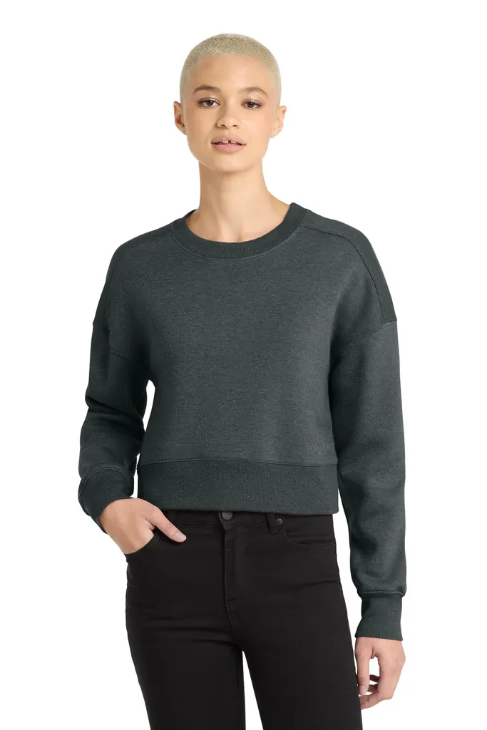 District ® Women's Perfect Weight ® Fleece Cropped Crew DT1105 - additional view 4
