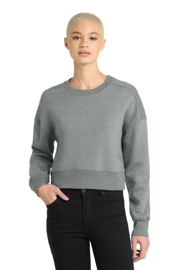 District ® Women's Perfect Weight ® Fleece Cropped Crew DT1105 - additional view 3
