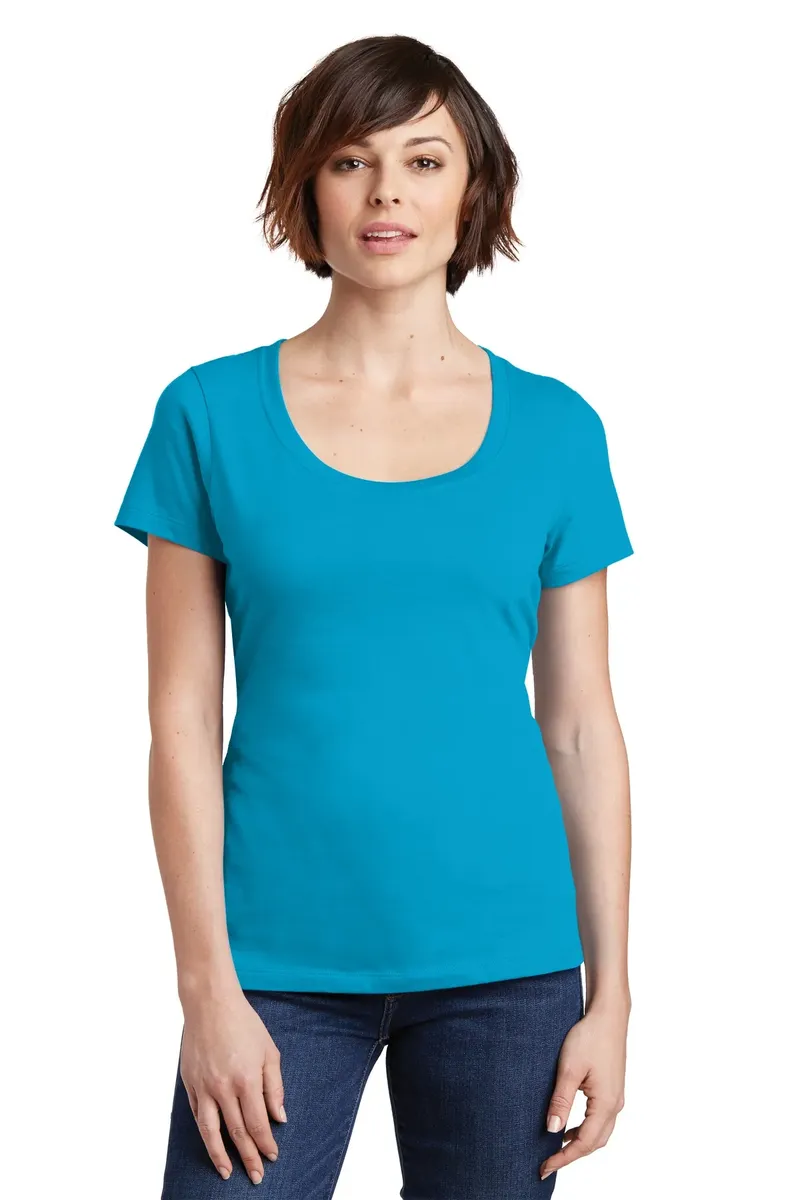 District® Women's Perfect Weight® Scoop Tee. DM106L - additional view 2