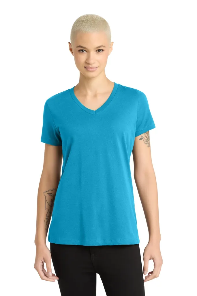 District® - Women's Perfect Weight® V-Neck Tee. DM1170L - additional view 4