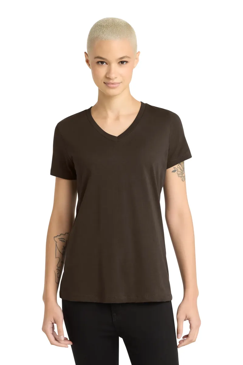 District® - Women's Perfect Weight® V-Neck Tee. DM1170L - additional view 2