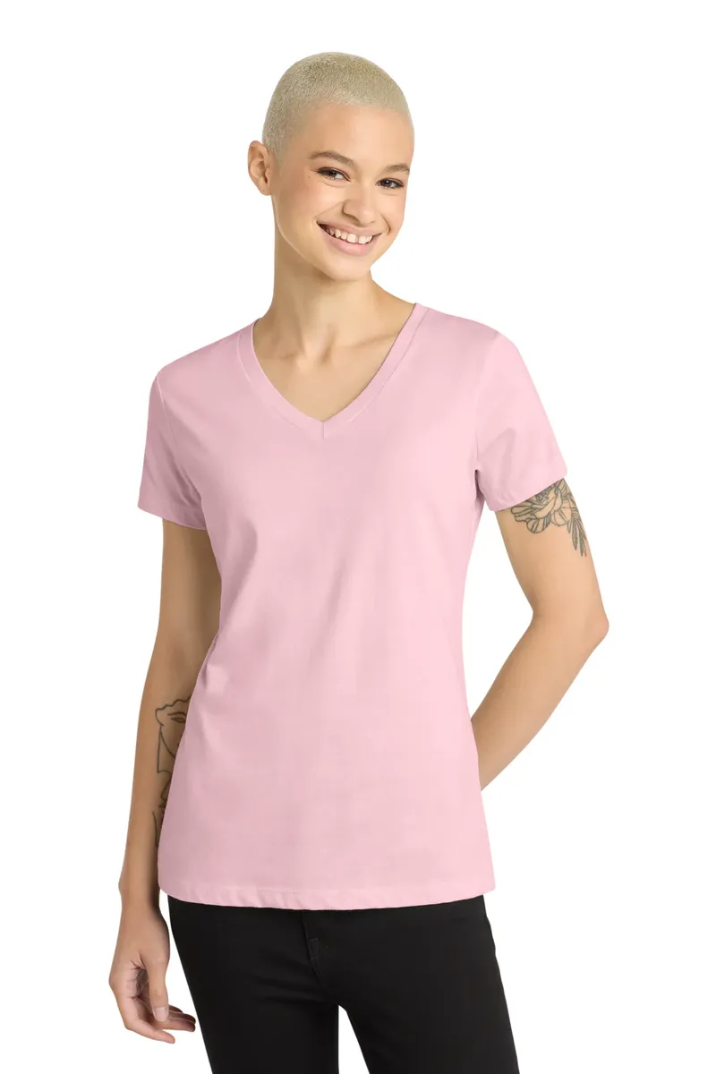 District® - Women's Perfect Weight® V-Neck Tee. DM1170L - additional view 9