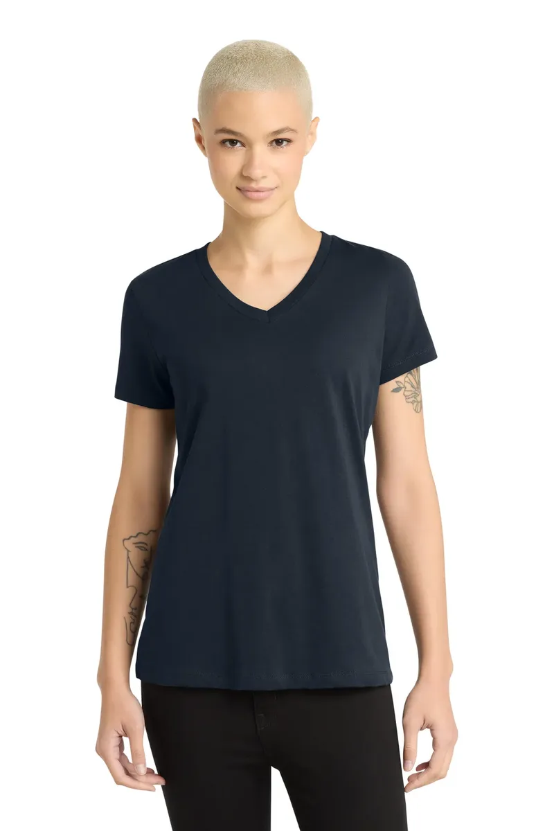 District® - Women's Perfect Weight® V-Neck Tee. DM1170L - additional view 3