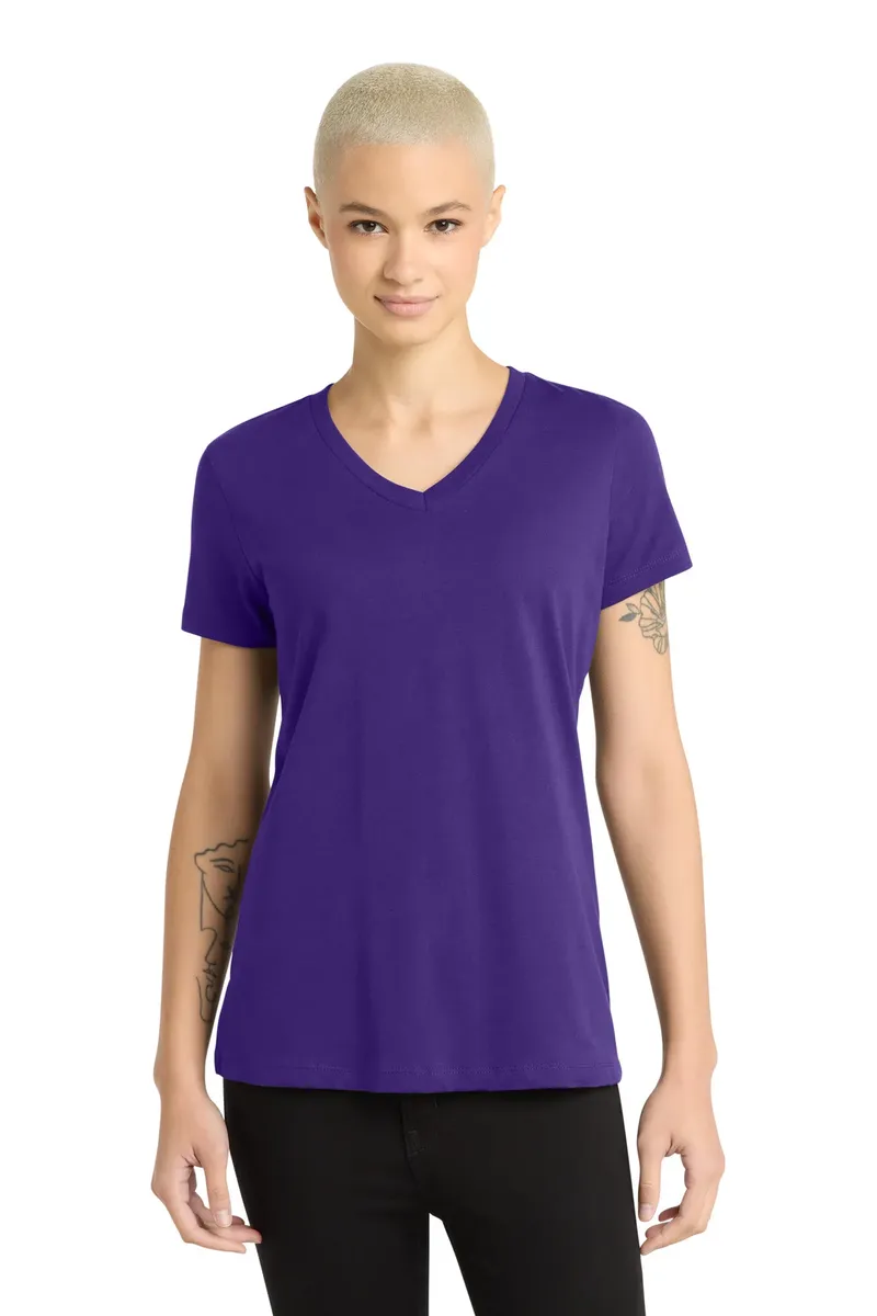 District® - Women's Perfect Weight® V-Neck Tee. DM1170L - additional view 12