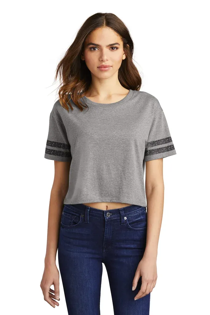 District ® Women's Scorecard Crop Tee DT488 - additional view 1
