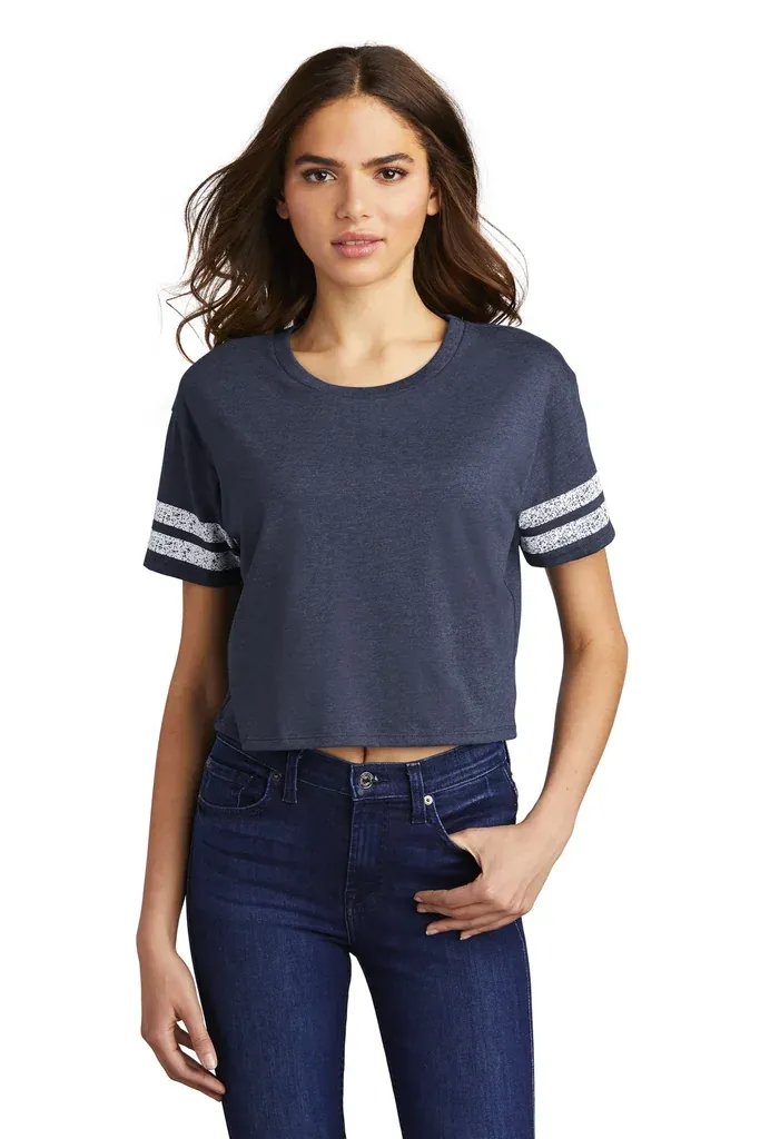 District ® Women's Scorecard Crop Tee DT488 - additional view 4