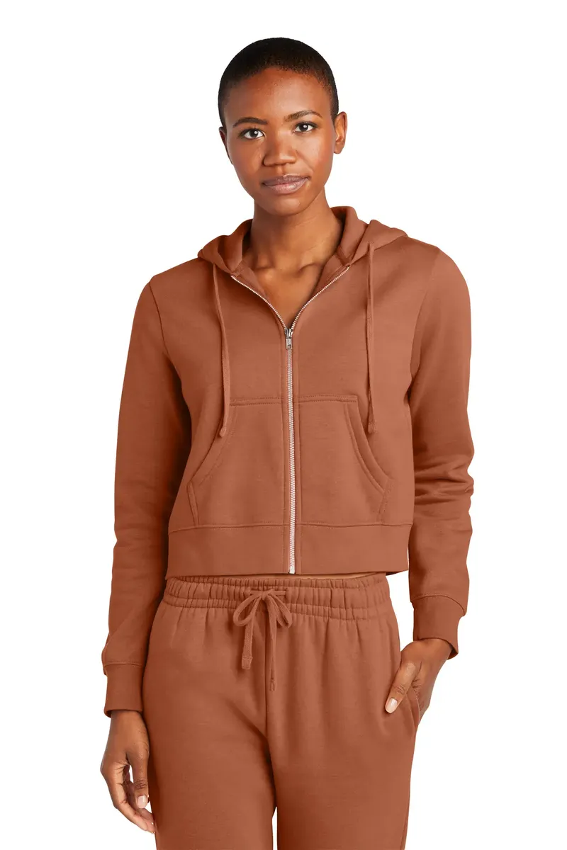 District® Women's V.I.T. Fleece Full-Zip Hoodie DT6103 - additional view 5