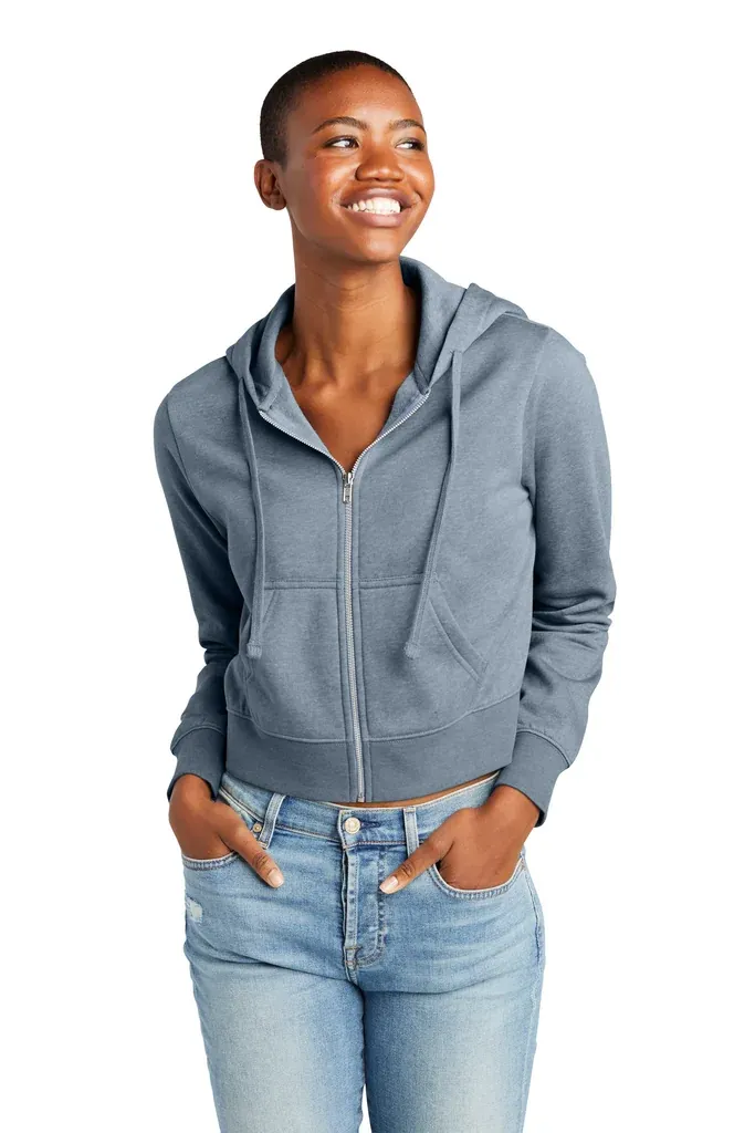 District® Women's V.I.T. Fleece Full-Zip Hoodie DT6103 - additional view 2