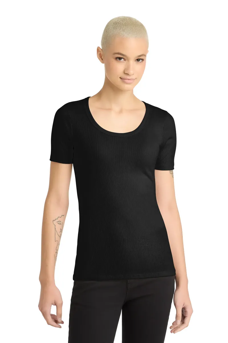 District® Women's V.I.T.Rib Scoop Neck Tee DT6020 - additional view 1