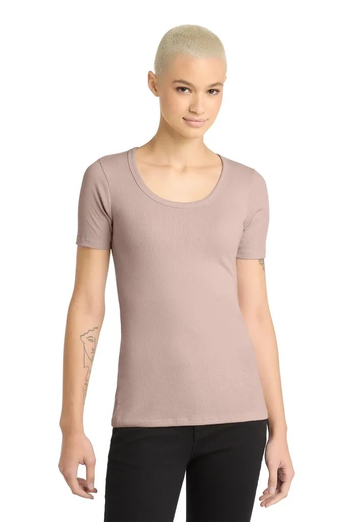 District® Women's V.I.T.Rib Scoop Neck Tee DT6020 - additional view 2