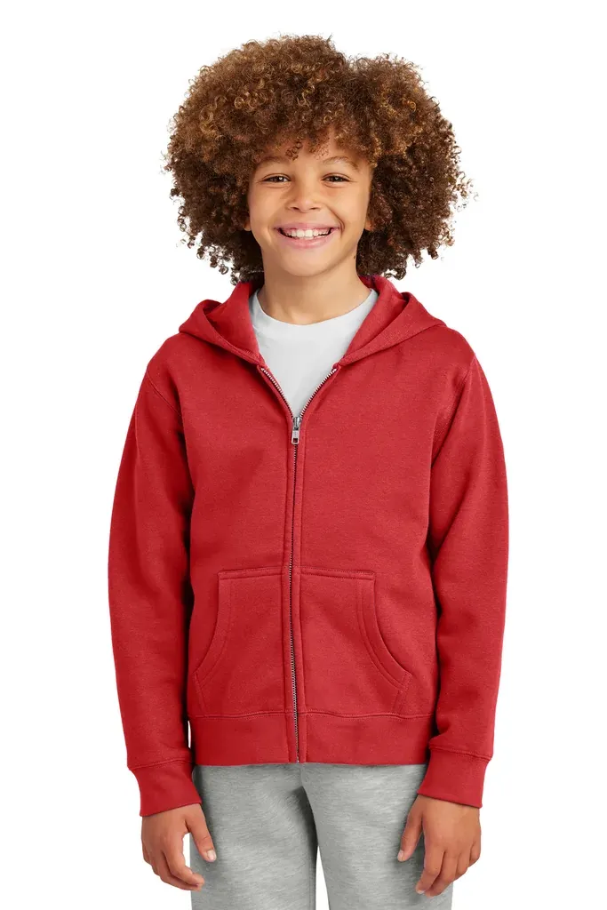 District® Youth V.I.T. Fleece Full-Zip Hoodie DT6102Y - additional view 4