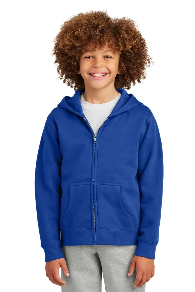 District® Youth V.I.T. Fleece Full-Zip Hoodie DT6102Y - additional view 3