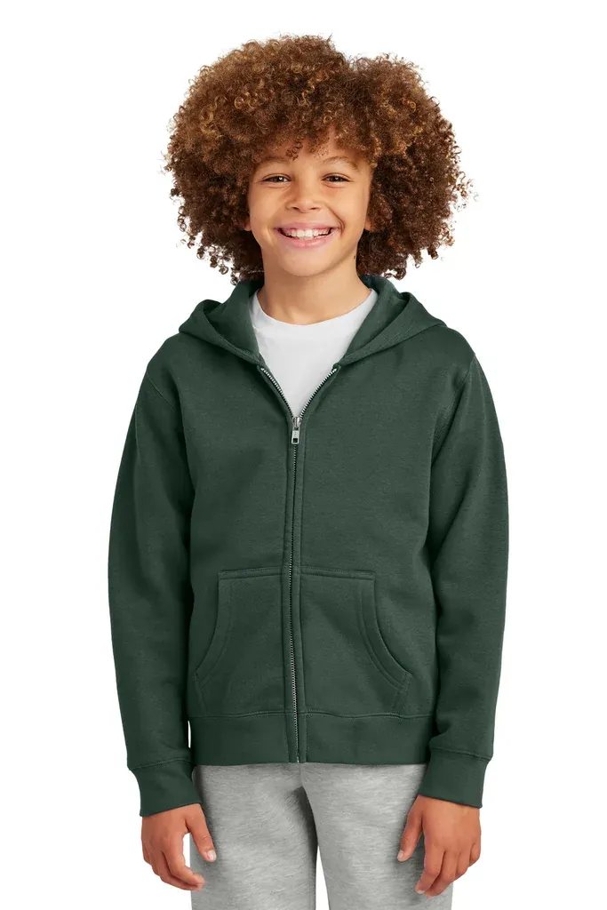 District® Youth V.I.T. Fleece Full-Zip Hoodie DT6102Y - additional view 5