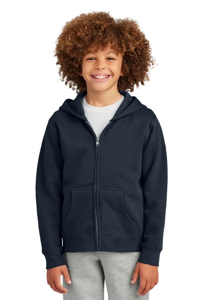 District® Youth V.I.T. Fleece Full-Zip Hoodie DT6102Y - additional view 1