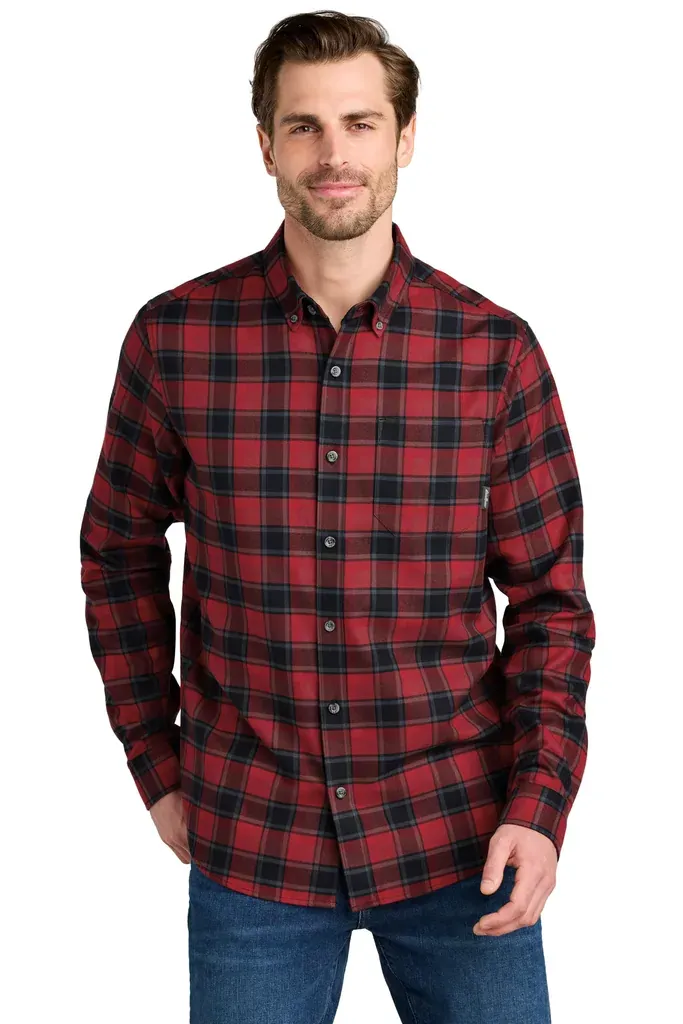 Eddie Bauer® Long Sleeve Favorite Flannel Plaid Shirt EB610 - additional view 3