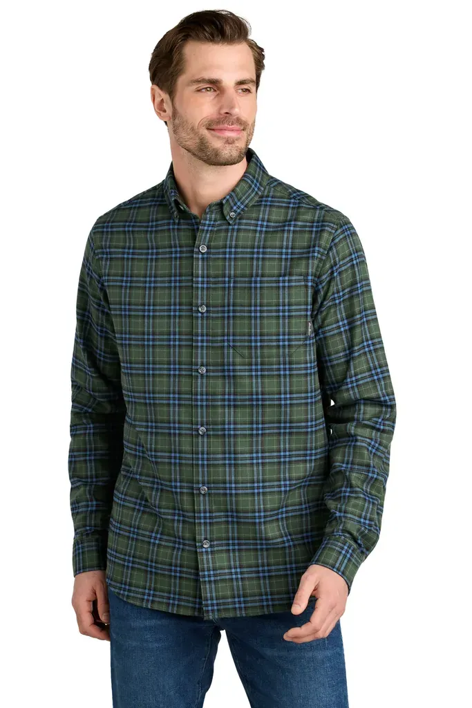 Eddie Bauer® Long Sleeve Favorite Flannel Plaid Shirt EB610 - additional view 1