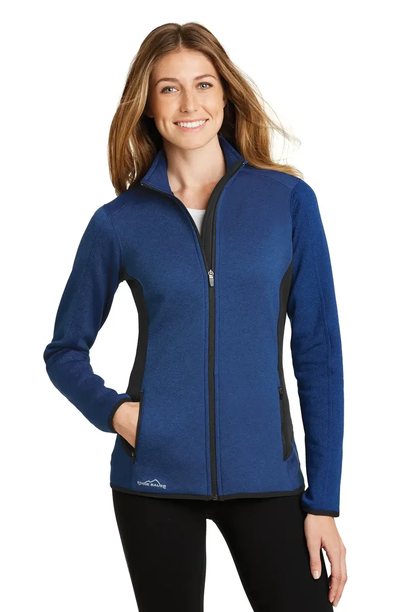 Eddie Bauer® Women's Full-Zip Heather Stretch Fleece Jacket. EB239 - additional view 1