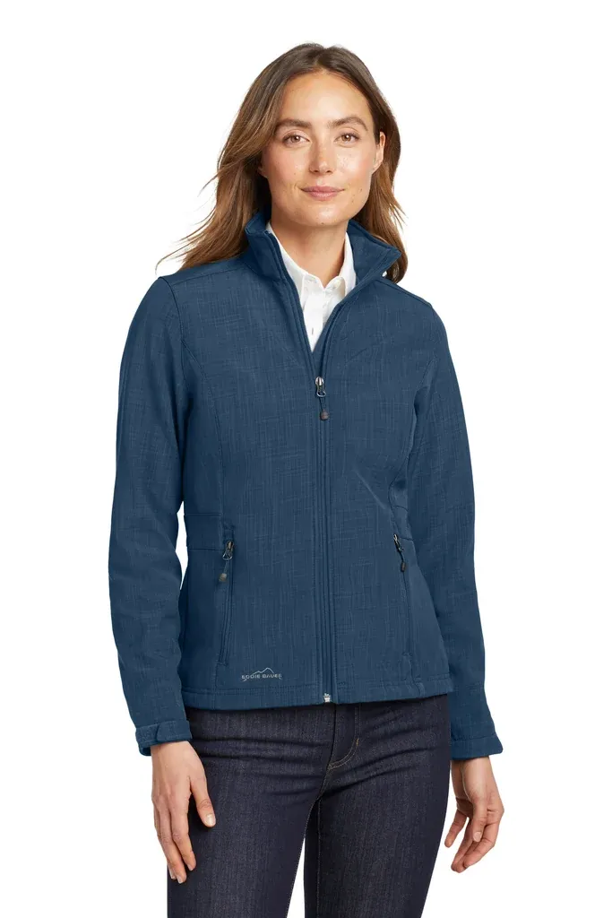 Eddie Bauer® Women's Shaded Crosshatch Soft Shell Jacket. EB533 - additional view 1