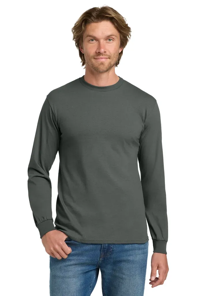 Gildan® - Heavy Cotton 100% Cotton Long Sleeve T-Shirt.  5400 - additional view 8