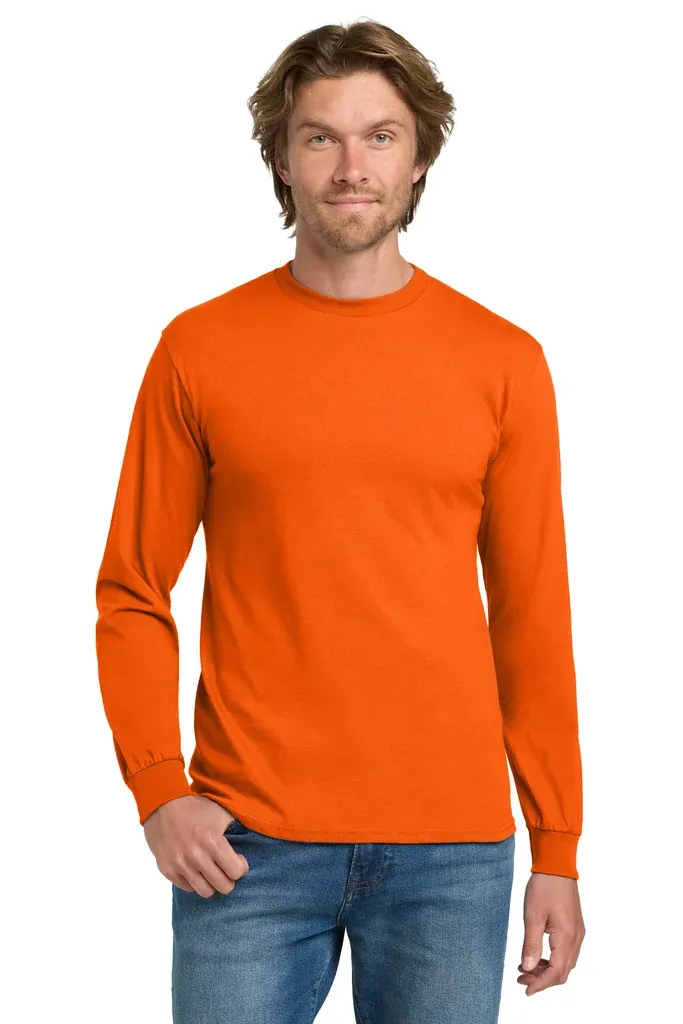 Gildan® - Heavy Cotton 100% Cotton Long Sleeve T-Shirt.  5400 - additional view 14