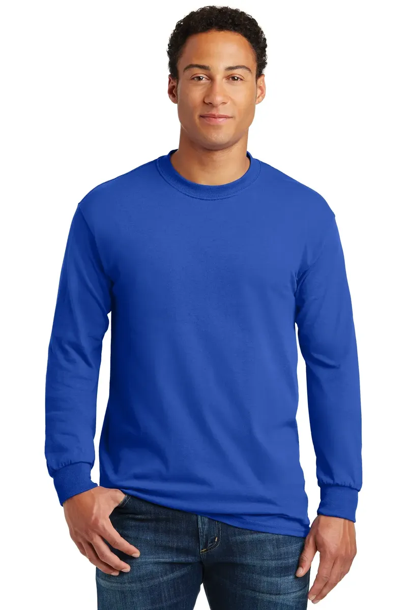 Gildan® - Heavy Cotton 100% Cotton Long Sleeve T-Shirt.  5400 - additional view 3
