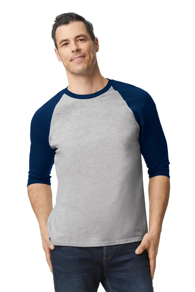 Gildan® Heavy Cotton™ 3/4-Sleeve Raglan T-Shirt. 5700 - additional view 5