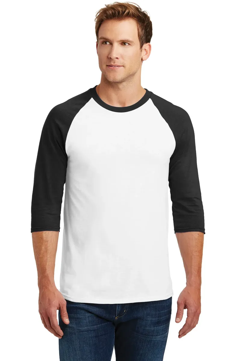 Gildan® Heavy Cotton™ 3/4-Sleeve Raglan T-Shirt. 5700 - additional view 4