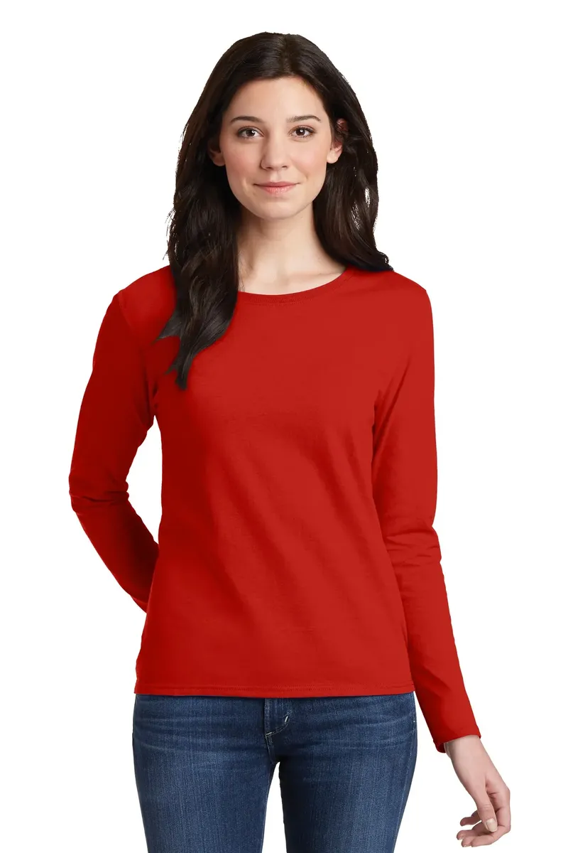 Gildan® Ladies Heavy Cotton 100% Cotton Long Sleeve T-Shirt. 5400L