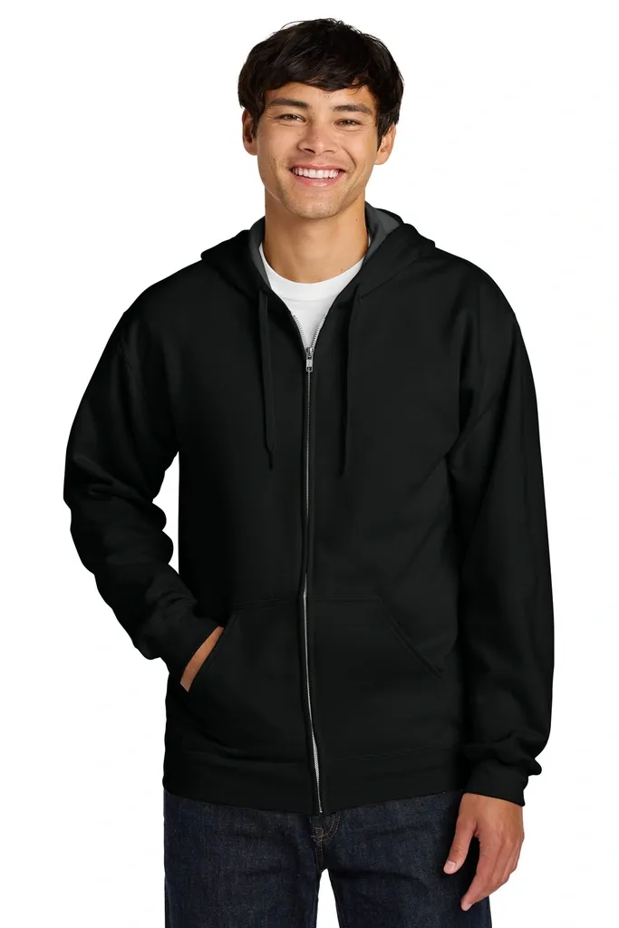 Gildan Softstyle® Midweight Fleece Full-Zip Hooded Sweatshirt SF600 - additional view 8