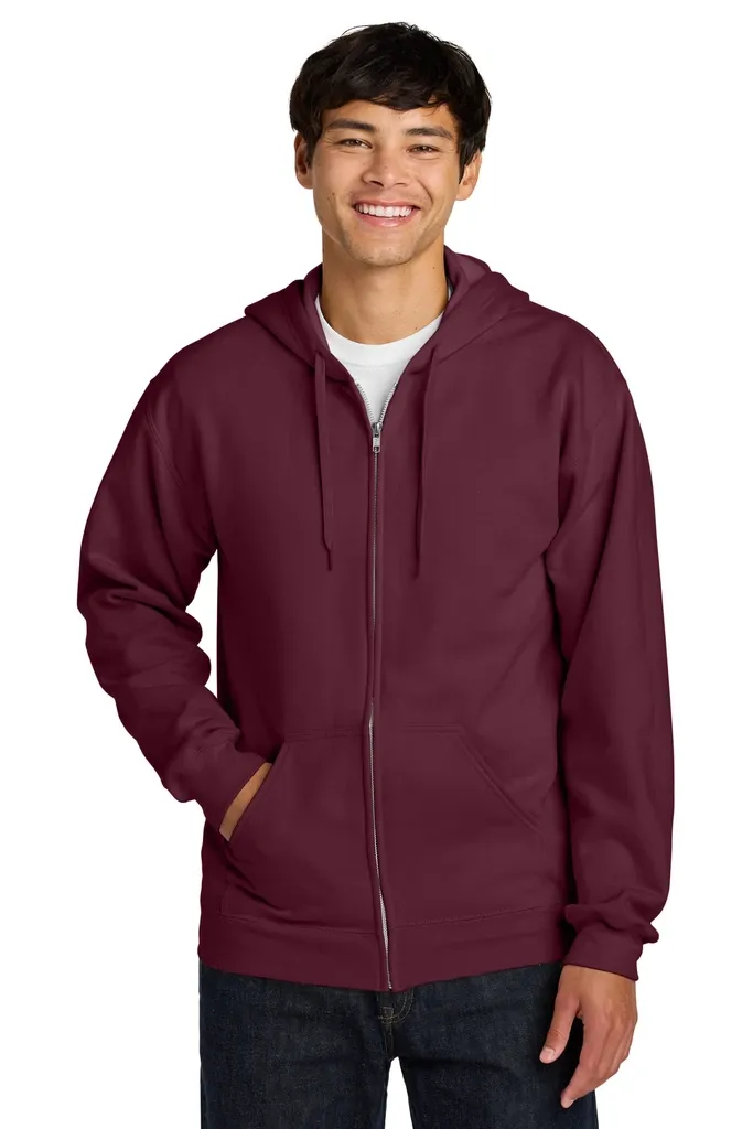 Gildan Softstyle® Midweight Fleece Full-Zip Hooded Sweatshirt SF600 - additional view 4
