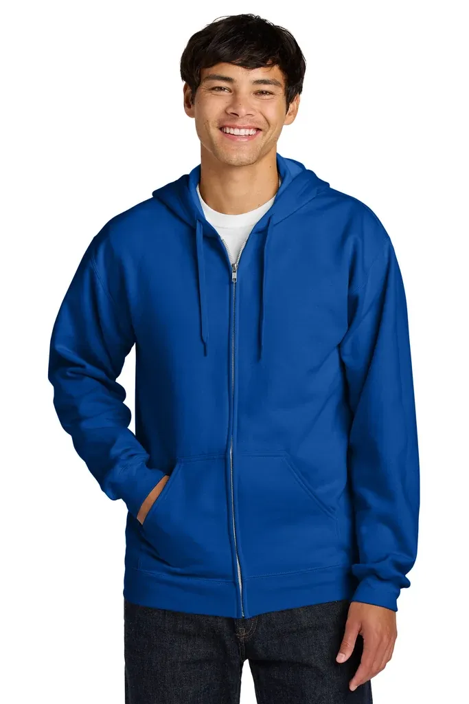 Gildan Softstyle® Midweight Fleece Full-Zip Hooded Sweatshirt SF600 - additional view 5