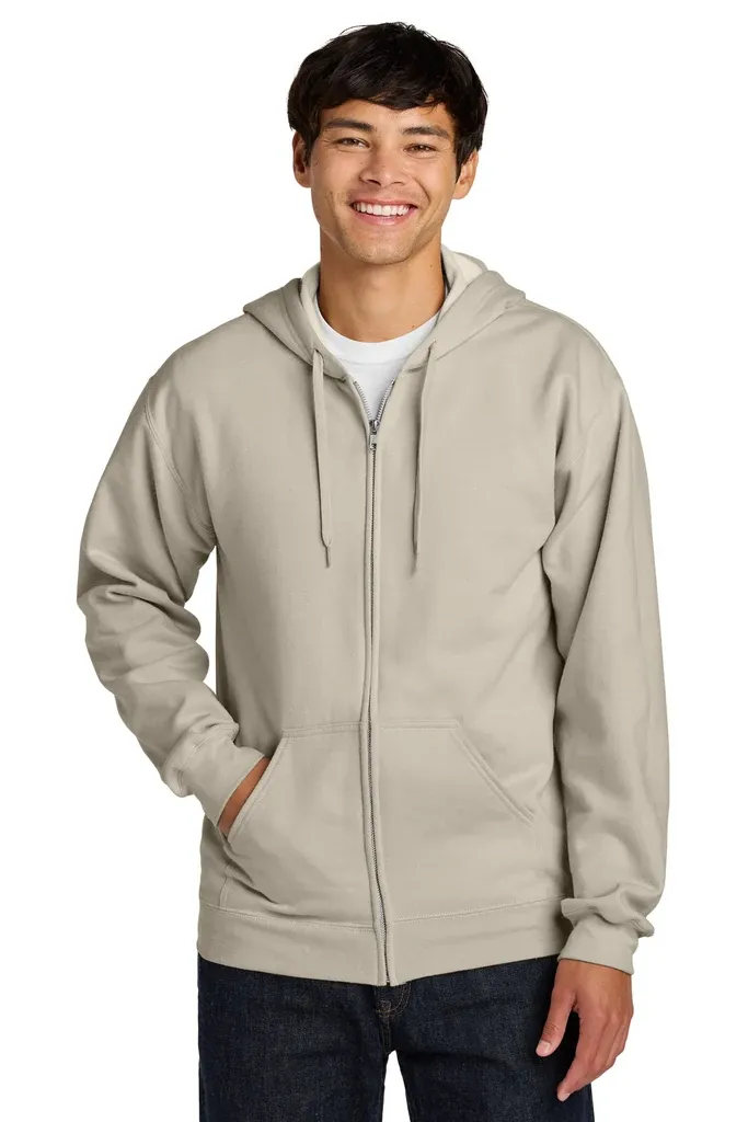 Gildan Softstyle® Midweight Fleece Full-Zip Hooded Sweatshirt SF600 - additional view 1