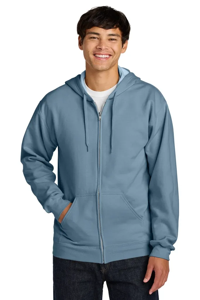 Gildan Softstyle® Midweight Fleece Full-Zip Hooded Sweatshirt SF600 - additional view 9