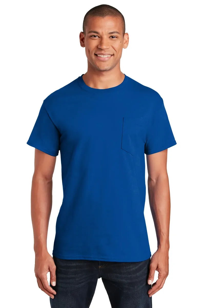 Gildan® - Ultra Cotton® 100% US Cotton T-Shirt with Pocket.  2300 - additional view 1