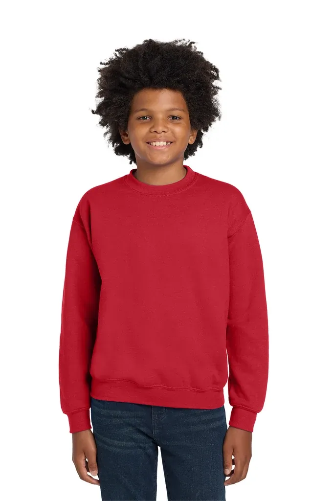 Gildan® Youth Heavy Blend Crewneck Sweatshirt.  18000B - additional view 2