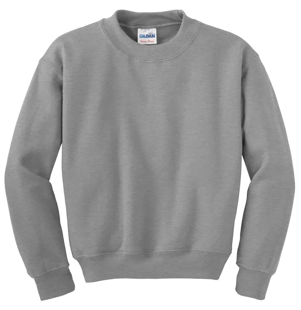 Gildan® Youth Heavy Blend Crewneck Sweatshirt.  18000B - additional view 8